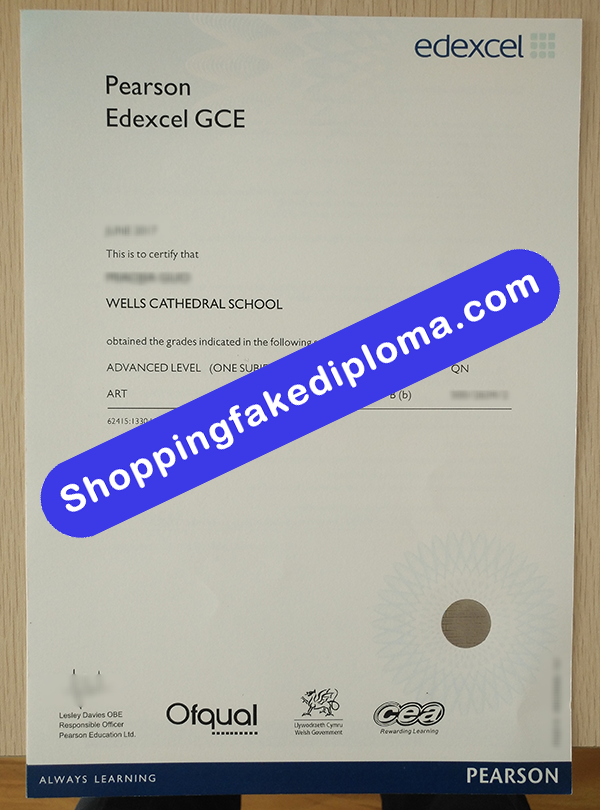 Pearson Edexcel GCE Certificate, Buy Fake Pearson Edexcel GCE Certificate