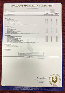 Singapore Management University Transcript, Buy Fake Singapore Management University Transcript