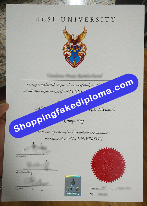 UCSI University Diploma, Buy Fake UCSI University Diploma