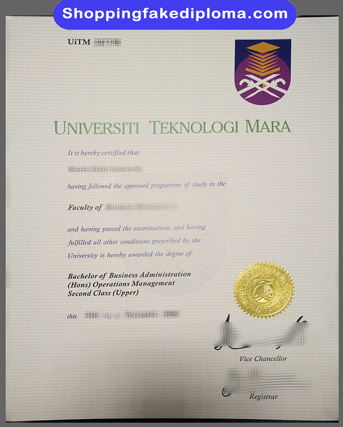 Universiti Teknologi Mara fake degree 