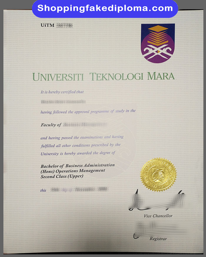 Universiti Teknologi Mara fake degree