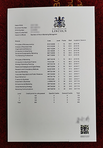 University of Lincoln Transcript, Buy Fake University of Lincoln Transcript