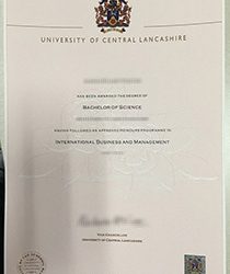 University of Central Lancashire fake degree