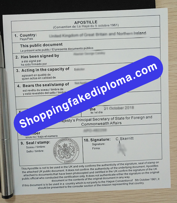 British Marine Certificate, Buy Fake British Marine Certificate
