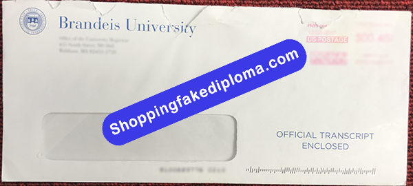 Brandeis University Transcript Envelope, Buy Fake Brandeis University Transcript Envelope