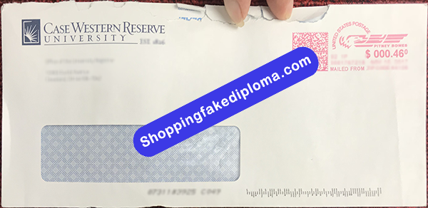 Case Western Reserve University Transcript Envelope, Buy Fake Case Western Reserve University Transcript Envelope
