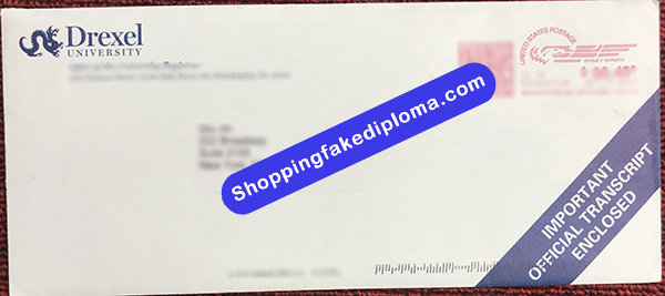 Drexel University Transcript Envelope, Buy Fake Drexel University Transcript Envelope
