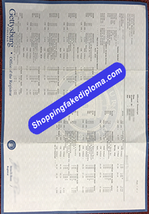 Gettysburg College Transcript, Buy Fake Gettysburg College Transcript