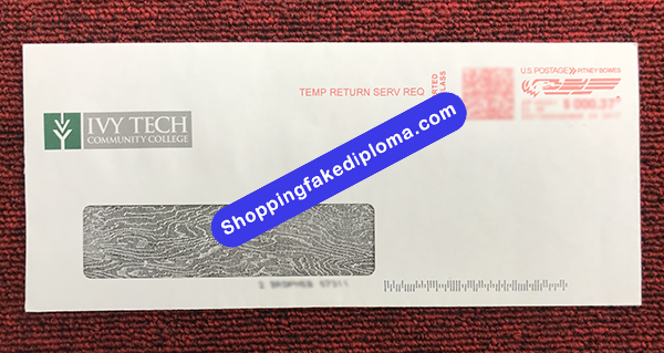 Lvy Tech Community College Transcript Envelope