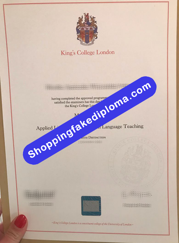 Fake Kings College London Degree