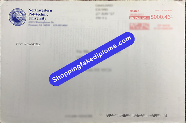Northwestern Polytechnic University Envelope, Buy Fake Northwestern Polytechnic University Envelope 