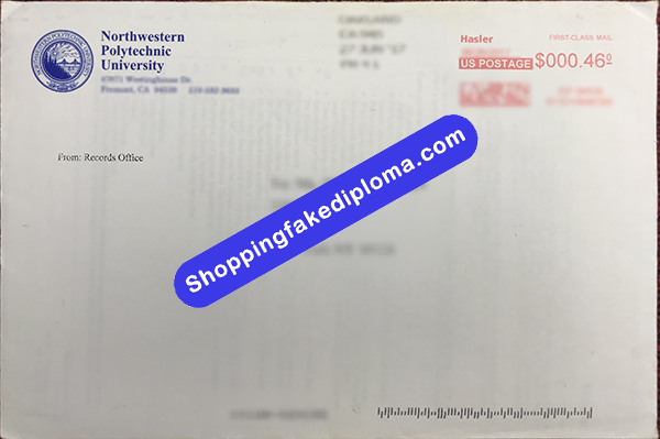 Northwestern Polytechnic University Envelope, Buy Fake Northwestern Polytechnic University Envelope