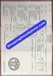 Pillar College Transcript, Buy Fake Pillar College Transcript