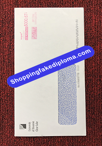 University of Houston Clear Lake transcript Envelope