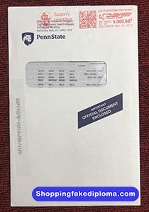 PSU Transcript Envelope, fake PSU Transcript Envelope
