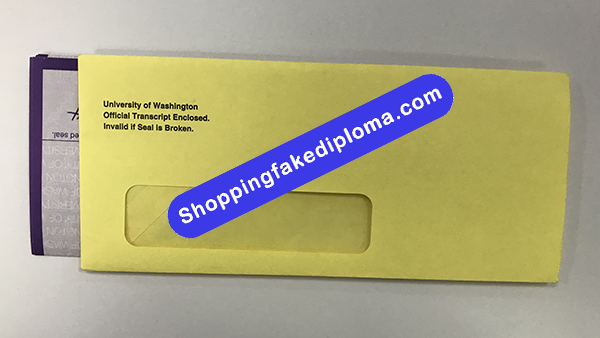 University of Washington Transcript Envelope, Buy Fake University of Washington Transcript Envelope