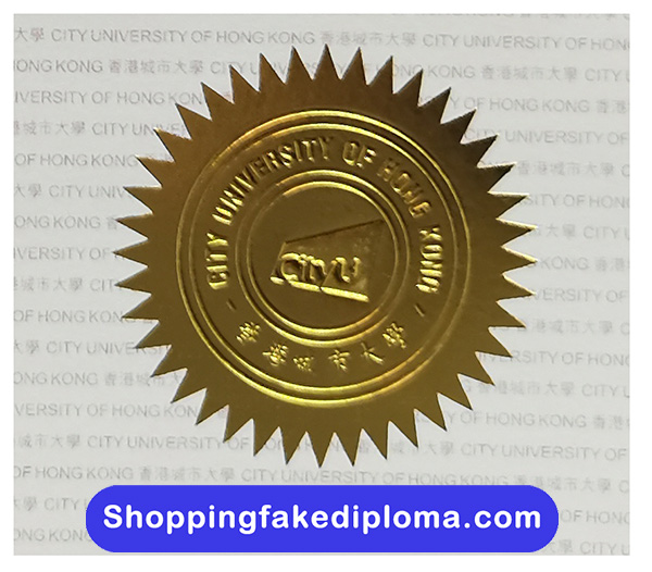 City University of Hong Kong badge, fake City University of Hong Kong degree badge