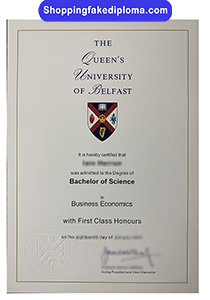What is Queen’s University of Belfast degree and transcript like?
