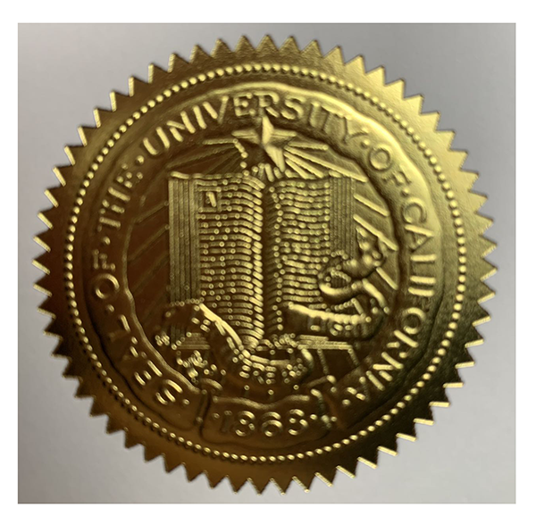 University of California fake Degree badge，fake diploma