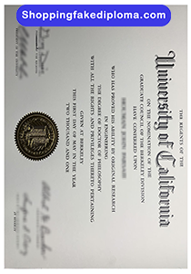What does a UC Fake degree certificate look like?
