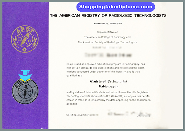 ARRT Fake Certificate, Buy ARRT Fake Certificate