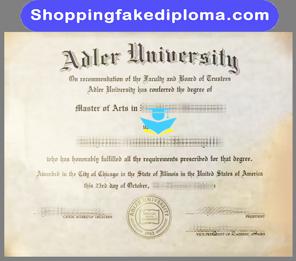Adler University fake degree, Buy Adler University fake degree