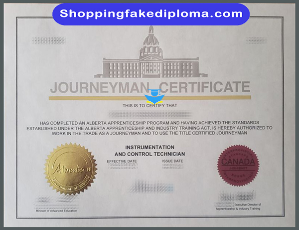 Alberta Journeyman Fake Certificate, Buy Alberta Journeyman Fake Certificate