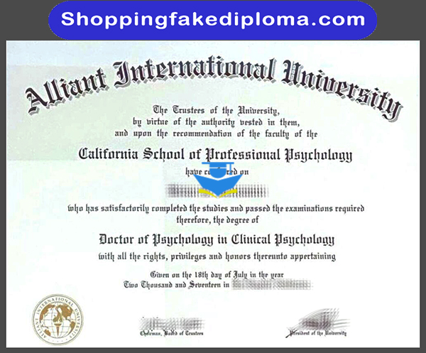 Alliant International University fake degree, Buy Alliant International University fake degree