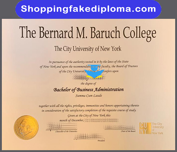 Bernard M. Baruch College fake degree, Buy Bernard M. Baruch College fake degree