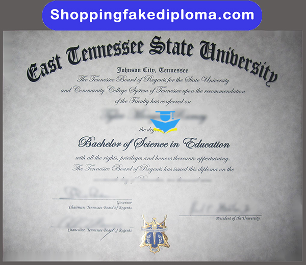 East Tennessee State University Fake Degree, fake Udiploma