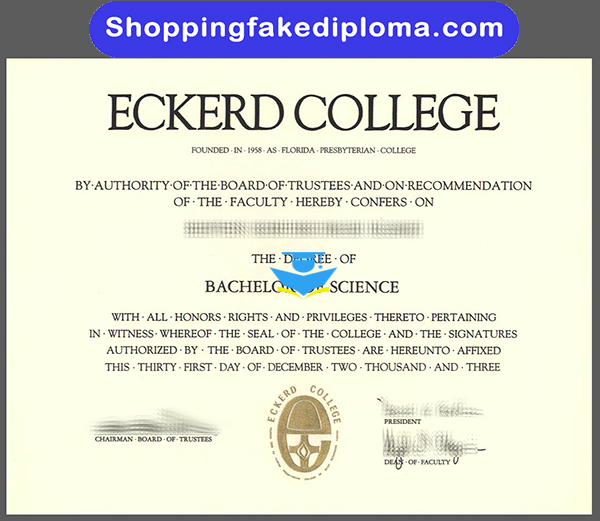 Eckerd College fake degree, buy fake college diploma