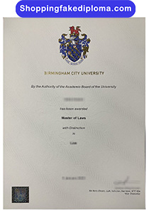 Fake Birmingham City University Degree, Buy Fake Birmingham City University Degree