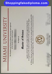 Fake Miami University Degree, Buy Fake Miami University Degree