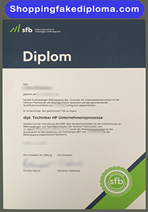 Fake SFB Bildungszentrum Diploma, Buy Fake SFB Diploma