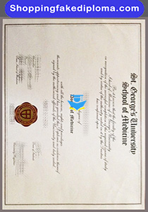 Fake St Georges University School of Medicine Degree, fake diploma