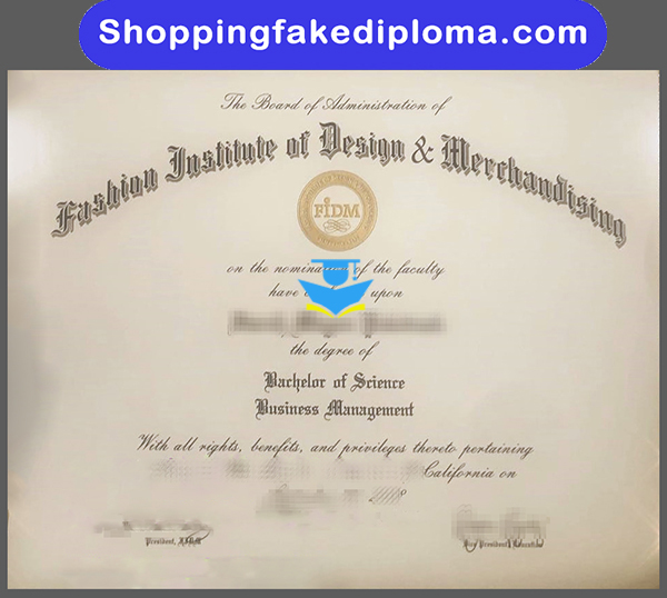 Fashion Institute of Design & Merchandising fake diploma, Fake diploma