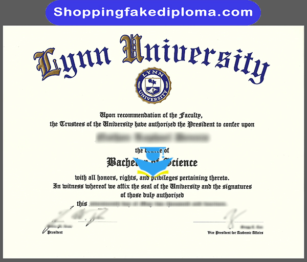 fake Lynn University degree, fake degree certificaet