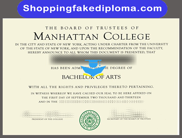 Manhattan College fake degree, Buy Manhattan College fake degree