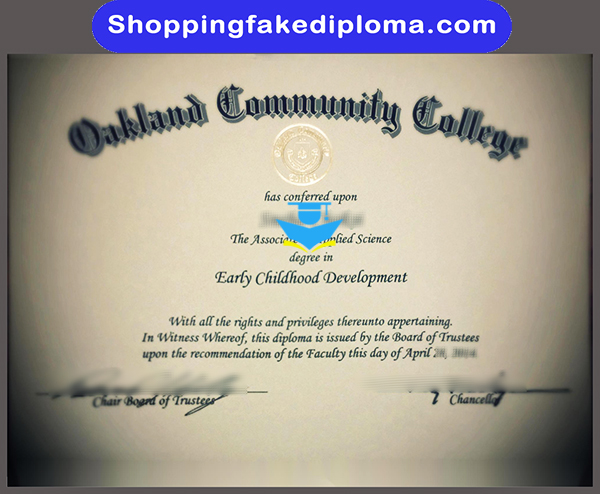 Oakland Community College fake degree, Buy Fake US degree