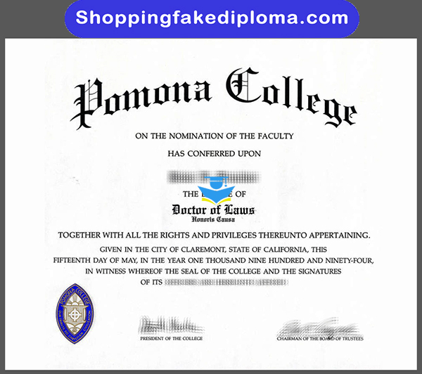 Pomona College fake degree, Buy Pomona College fake degree, fake degree