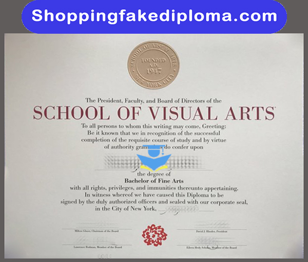School of Visual Arts fake degree, Buy School of Visual Arts fake degree