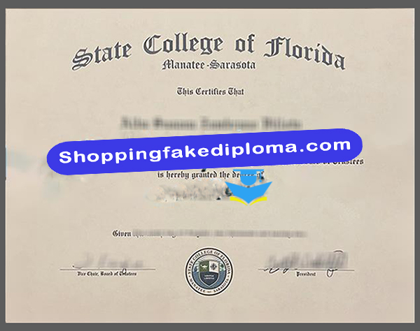 State College of Florida Manatee-Sarasota fake degree, fake degree