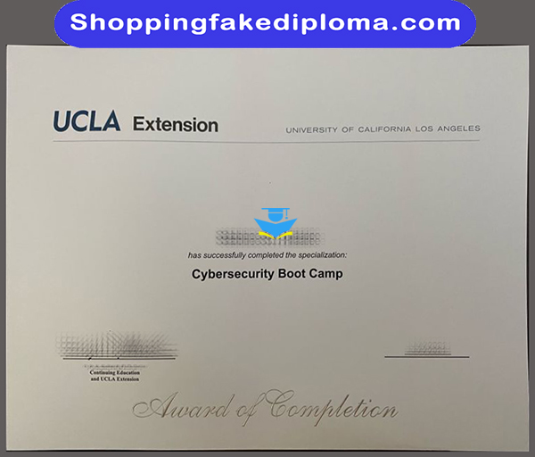 UCLA Extension fake certificate, Fake US certificate