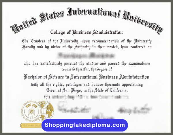 United States International University Fake Degree, Buy United States International University Fake Degree