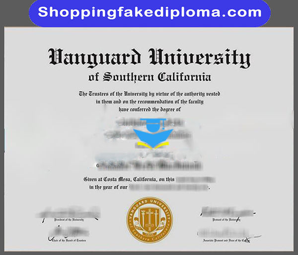 Vanguard University fake degree, fake degree