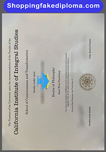 fake California Institute of Integral Studies diploma, fake Diploma