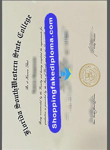 fake Florida SouthWestern State College diploma， fake USA diploma