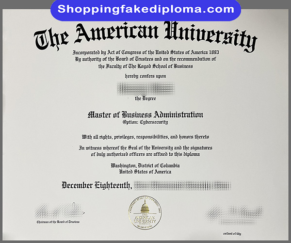 American University fake degree, buy American University fake degree