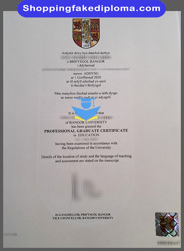 Bangor University fake certificate, buy Bangor University fake certificate