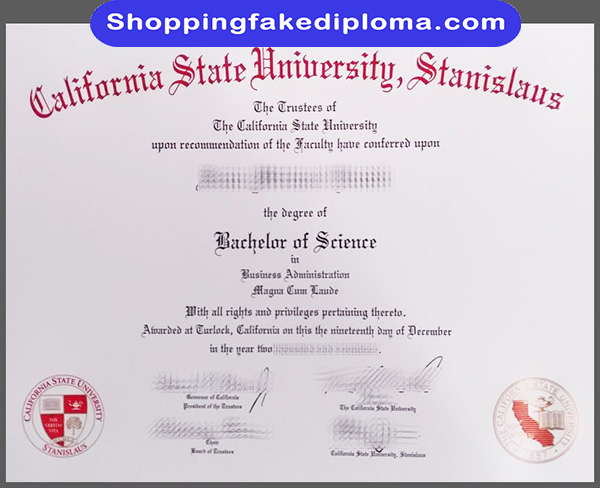 California State University, Stanislaus fake degree